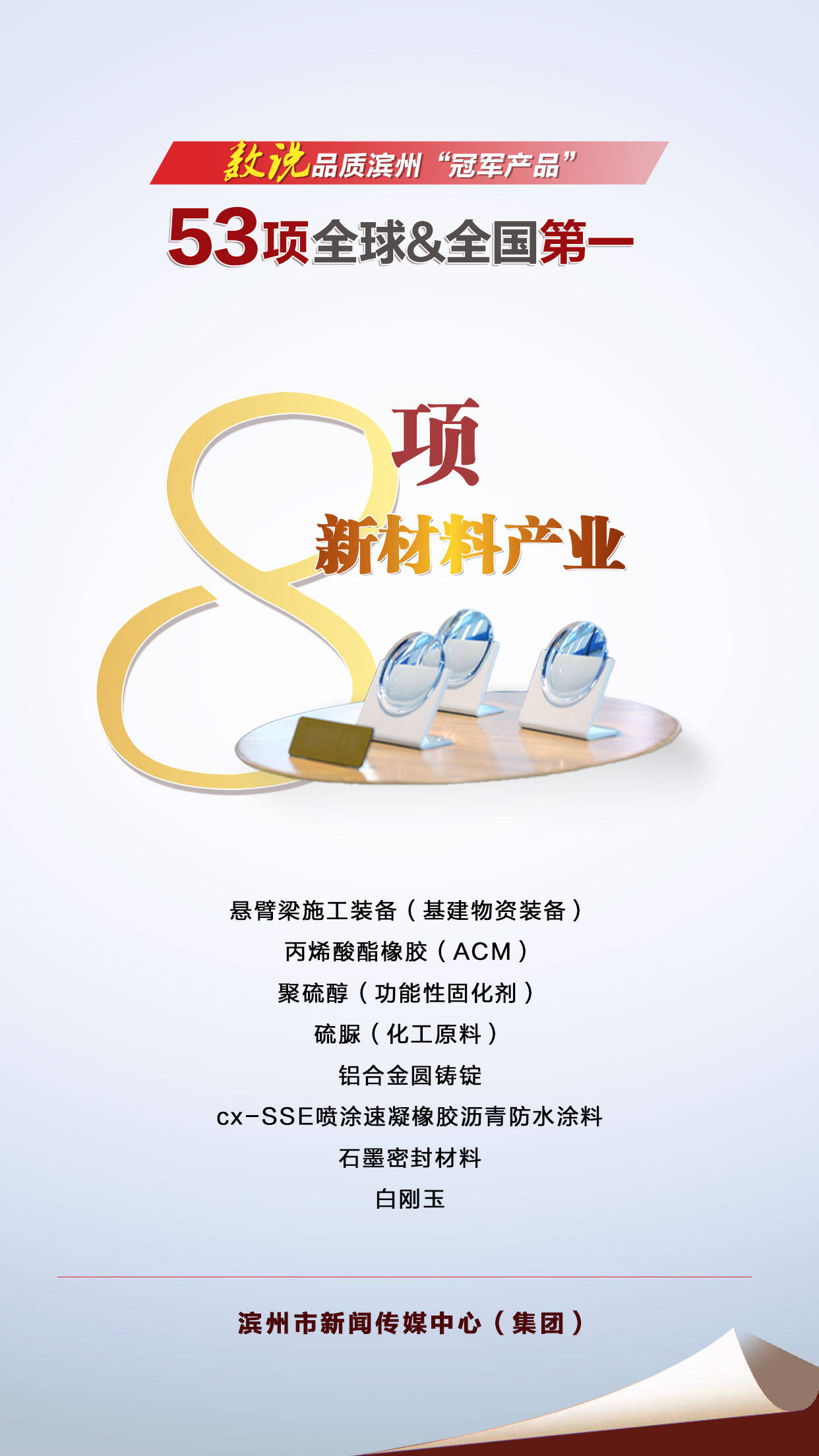 数说品质滨州“冠军产品” 53项全球全国第一 | 8项新材料产业(图1)